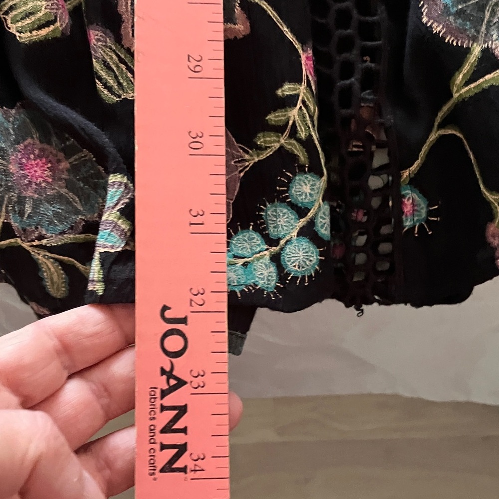 Free People Black Floral Top - Picture 8 of 11